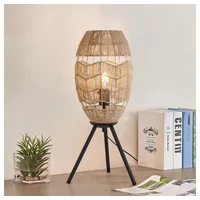 Home Deluxe Tischlampe aus Jute KIKO - Natur Tischlampe,