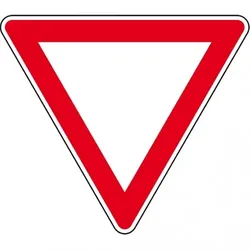 Verkehrszeichen Vorfahrt gewähren!, Nr.205, Aluminium RA1, reflektierend, SL 630mm