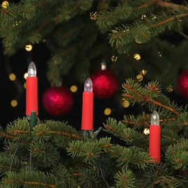 CLGarden Kerzenlichterkette LED 17 m Rot Warmweiß