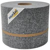 zaun|zu® Sichtschutzstreifen Vlies 26 x 1 cm Hellgrau