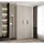 abiks möbel Drehtürenschrank COMO 120 x 245,5 x 40 cm Schwarz