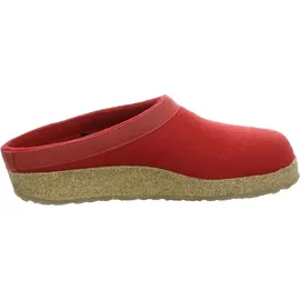 Haflinger Grizzly Torben Damen Pantoffeln, Rubin