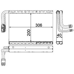 MAHLE Verdampfer, Klimaanlage BEHR HELLA SERVICE *** PREMIUM LINE  für MERCEDES-BENZ A2048300258 2048300258 AE 92 000P