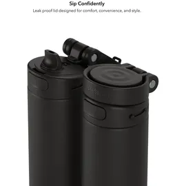 HidrateSpark PRO 2 Smarte Trinkflasche - Chug 621ml - Schwarz