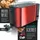 Arendo Frühstücks-Set 2-teilig, 4-Scheiben Langschlitztoaster + Wasserkocher 1,5 Liter, Rot