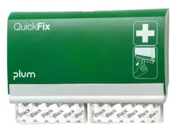 Plum QuickFix Black Pflasterspender 5536 , 1 Spender, inkl. 2 x 45 schwarze Pflaster
