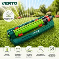 Verto Viereckregner 418 m2 rot/schwarz