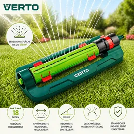 Verto Viereckregner 418 m2 rot/schwarz