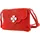 Allgäu Rebell Blümchen Umhängetasche Leder Red