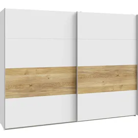 Forte Schwebetürenschrank MAYACUS 269,9 x 210,5 x 61,2 cm Weiß