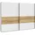 Forte Schwebetürenschrank MAYACUS 269,9 x 210,5 x 61,2 cm Weiß