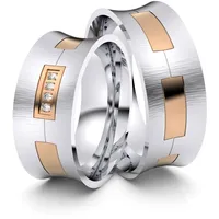 Trauringe Bernau bei Berlin 333er Weifl-/Rotgold - 4417