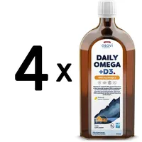 (2000 ml, 44,60 EUR/1L) 4 x (Osavi Daily Omega + D3, 1600mg Omega 3 (Natural Le