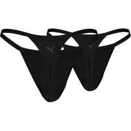 Puma Microfiber Tanga Strings 2 St. Schwarz L