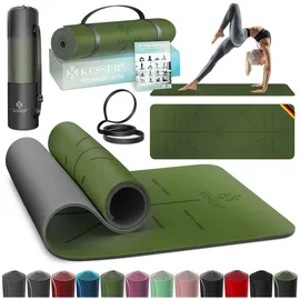 Kesser Gymnastikmatte mit Tragegurt rutschfest TPE