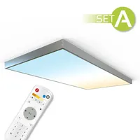Longlifeled gmbh CCT LED Panel 120x60cm Aufbauset 60W 3000K-6000K