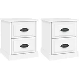 vidaXL Nachtschrank 39 x 39 x 47,5 cm Weiß