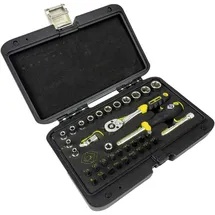 C.K Tools T4660 Steckschlüssel Bit Einsatz Set metrisch 1/4" 36teilig