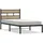 vidaXL Metallbett 100 x 200 cm Braun
