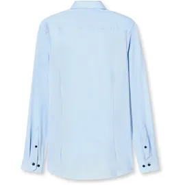 Olymp Businesshemd OLYMP No. Six 24/Seven super slim, Herren, Gr. 39, Normaler Arm, blau (hellblau), 92% Baumwolle, 8% Elasthan, Hemden,