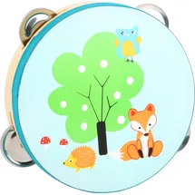 small foot gmbh & co. kg Kinder-Tamburin Kleiner Fuchs 20 cm 1 Teile Blau/Grün 10721