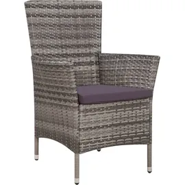 vidaXL Garten-Essgruppe 7-tlg. grau 44071