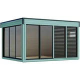 Wolff Finnhaus Design-Gartenhaus Finn Cube 4x3 Typ 1 anthrazit