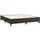 vidaXL Boxspringbett mit Matratze & LED Schwarz 160x200 cm Kunstleder