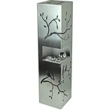 deluke Dekosäule TOURS 100 x 25 x 25 cm Silbergrau