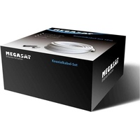 Megasat 100146 Koaxialkabel 20 m F Weiß