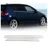 Omac Fensterleisten Zierleiste kompatibel mit VW Golf VI 2008-2012 | Auto Zubehör Fenster Leiste Fensterrahmen Edelstahl Chrom 4 teilige Grau