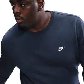 Nike Club Crew Fleece-Sweatshirt Herren 451 - obsidian/white 3XL,