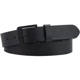 Levi's Herren Ledergürtel Free Metal Schwarz mit eckiger Dornschließe 110