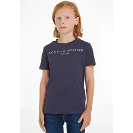 Tommy Hilfiger Essential Tee Rundhalsausschnitt, Blau (Twilight Navy), 7 Jahre