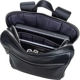 LEONHARD HEYDEN Montreal Business-Rucksack Leder 44 cm Laptopfach schwarz