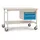 Manuflex BB5377.7035 Komplett-Beistelltisch BASIS mobil mit Kunststoff-Platte + Gehäuse-Unterbau, BxTxH: 1250 x 800 x 850 mm