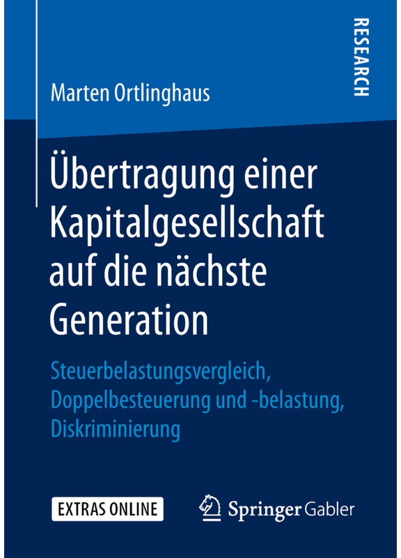 Übertragung Einer Kapitalgesellschaft Auf Die Nächste Generation - Marten Ortlinghaus  Kartoniert (TB)