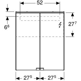 Geberit Option Basic 55 cm weiß