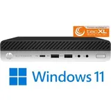 tecXL HP EliteDesk 800 G4 Mini Core i5-8500T 2,1 GHz 16 GB RAM 512 GB SSD Intel UHD Graphics 630 Win 11 Pro