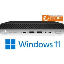 tecXL HP EliteDesk 800 G4 Mini Core i5-8500T 2,1 GHz 16 GB RAM 512 GB SSD Intel UHD Graphics 630 Win 11 Pro