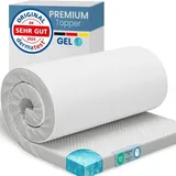 ELONEO Gel Topper 90x190cm, Matratzentopper aus 5 cm hohem Gel-Memory- Schaum, atmungsaktiver 3D-Netz Bezug, Bequeme Matratzenauflage für das Bett