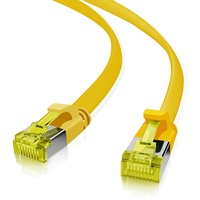 Helos ultra flaches Patchkabel, U/FTP, RJ-45/RJ-45, 2m, gelb (205248)