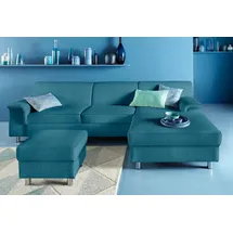 INOSIGN Ecksofa »Jamie, modern und elegant, Fußhöhe 9cm, L-Form, wahlweise mit Bettfunktion