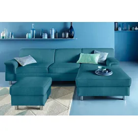 INOSIGN Ecksofa »Jamie, modern und elegant, Fußhöhe 9cm, L-Form, wahlweise mit Bettfunktion