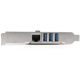 Startech StarTech.com 3 Port PCI Express USB 3.0 Karte mit Gigabit Ethernet - GbE
