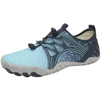 Torcarvh Unisex Strandschuhe Fitnessschuh Traillaufschuhe Aquaschuhe Barfußschuh Weich Leicht, Surfschuhe Schwimmschuh blau 45(296MM)