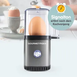 GOURMETmaxx Eierkocher 1 Ei + Eipicker Anthrazit