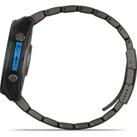 Garmin D2TM Mach 2 BT 51 mm Titaniumgehäuse Carbon Grau Sportarmband schwarz M