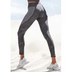 Leggings, mit Zebramuster, Gr. XL (48/50) - N-Gr, schwarz, , 10716718-XL N-Gr