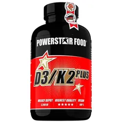 Powerstar Food - Vitamin D3/K2 Plus - 120 Kapseln
